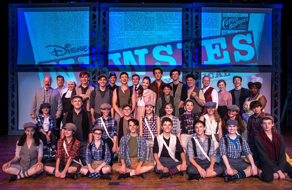 The cast of Newsies at The Fredericktowne Players