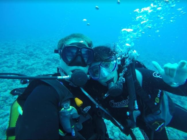 Greg & Michel Guyton scuba diving