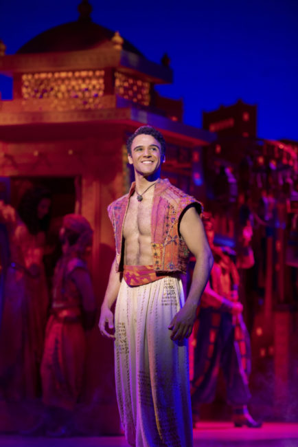 Clinton Greenspan as Aladdin in Disney's Aladdin. Photo: Deen van Meer