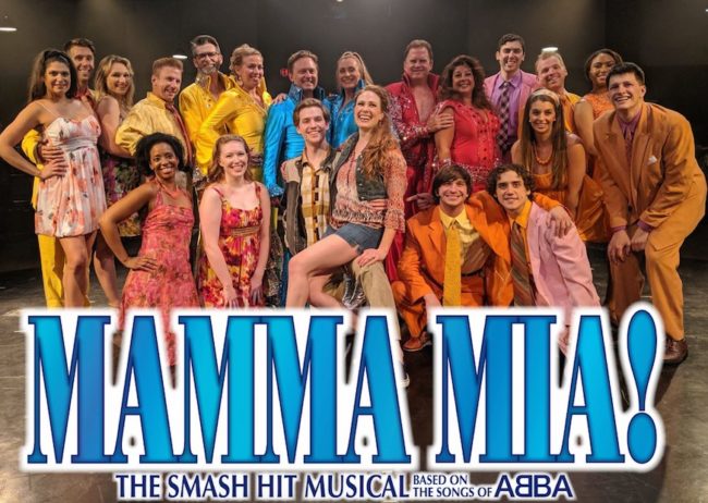 The Company of Mamma Mia! at Toby's Dinner Theatre, 2019