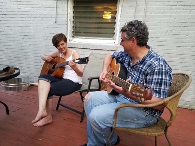 Laura & Larry Malkus playing music together