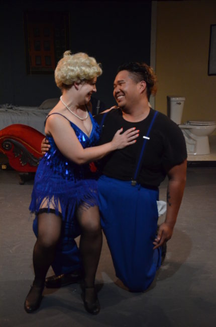 Jessie Duggan (left) as Mae and Judah Canizares (right) as Eddie in The Wild Party. Photo: Kris Northrup