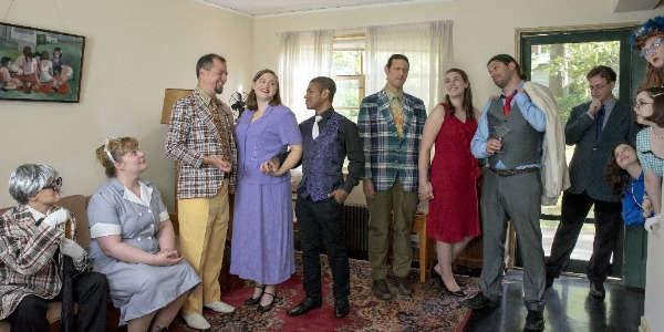 The cast of "The Country Wife" with The Rude Mechanicals. Photo: Rachel Zirkin Duda
