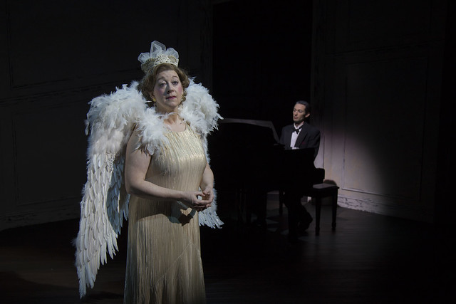 Grace Bauer (left) as Florence Foster Jenkins and Alan Naylor (right) as Cosme McMoon in Souvenir at Rep Stage. Photo: Katie Simmons-Barth