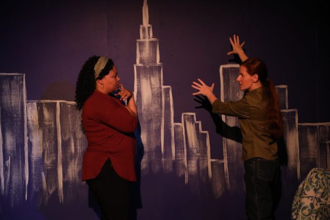 Avesis Clay (left) as Vicky and Katherine Vary (right) as Erica in Bright Half Life at The Strand Theatre. Photo: Shealyn Jae Photography