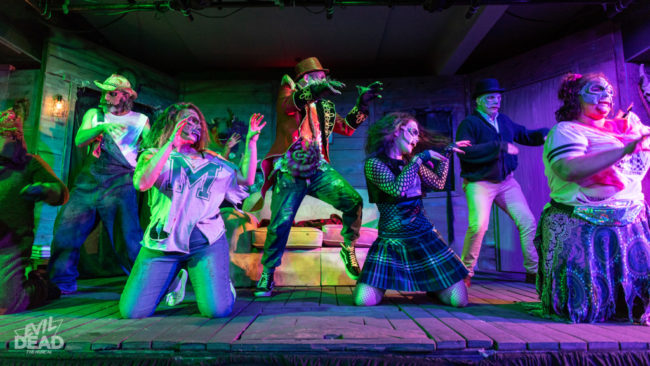 Deer in the Spotlight Productions company of Evil Dead: The Musical (2019) Photo: Matthew Peterson