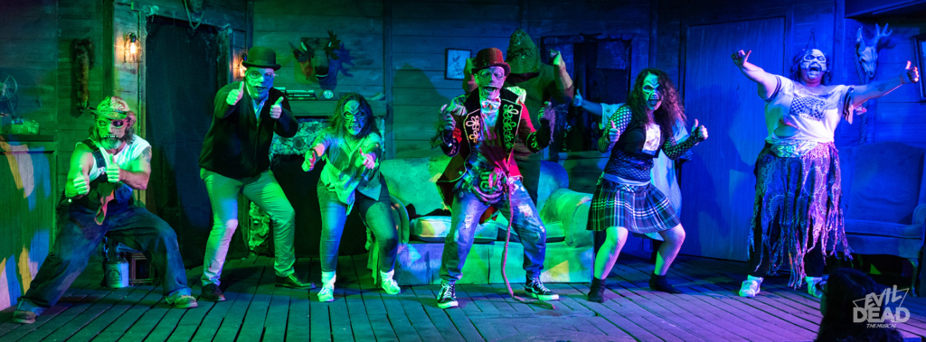 The Deer in the Spotlight Productions company of Evil Dead: The Musical (2019) Photo: Matthew Peterson