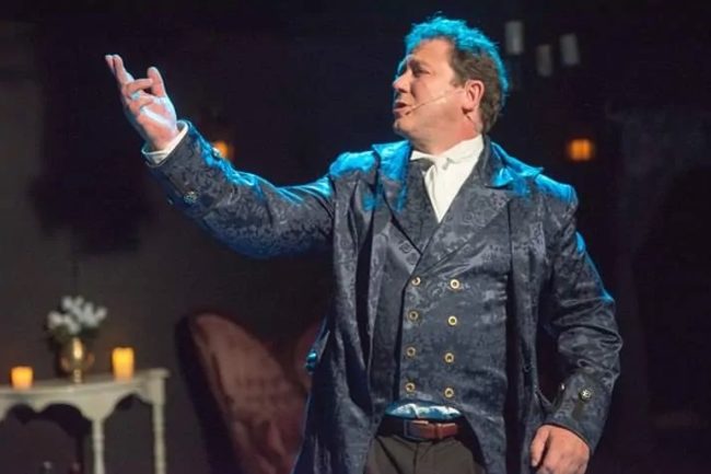 Christopher Overly as Dr. Jekyll in Jekyll & Hyde at Wolf Pack Theatre Compnay. Photo: Rachel Zirkin Duda