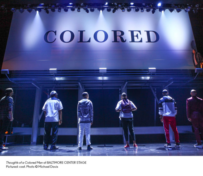 Thoughts of a Colored Man at Baltimore Center Stage. Photo: Michael Davis