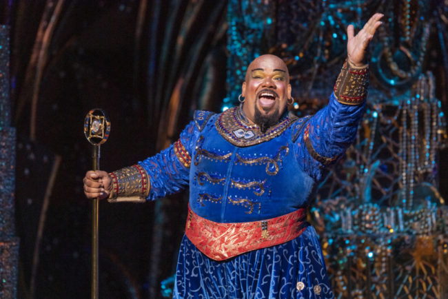 Korie Lee Blossey as The Genie in Disney's Aladdin. Photo: Deen van Meer.