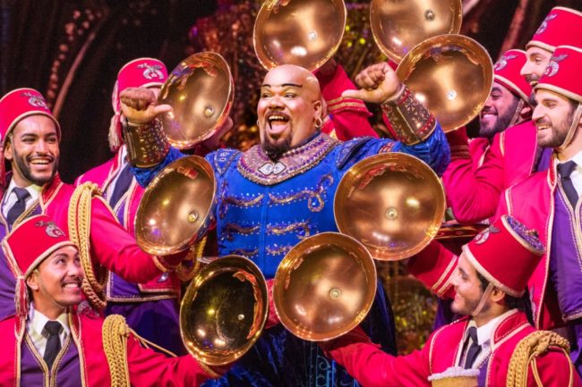 Korie Lee Blossey as The Genie in Aladdin. Photo: Deen van Meer