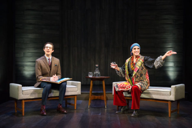 Jonathan David Martin (left) and Susan Rome (right) in Edward Albee’s Occupant at Theater J Photo: C. Stanley Photography