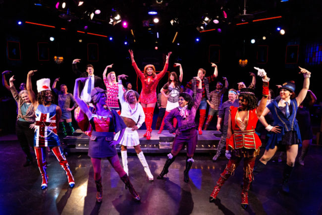 The cast of Kinky Boots at Toby's Dinner Theatre. Photo: Jeri Tidwell Photography