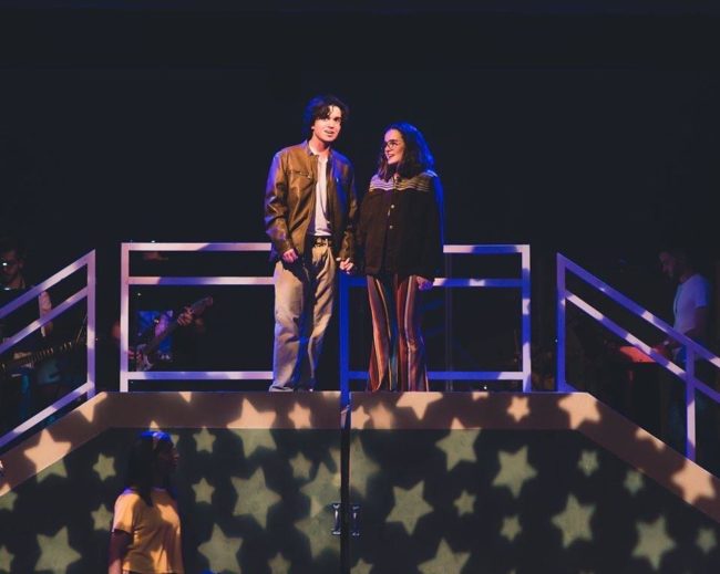 Jake Schwartz (left) as Michael Dork and Delaney White (right) as Holly in Loserville. Photo: Stephanie Zacharia Hatmaker