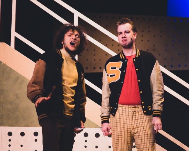 Zephyr Handerson-Copeland (left) as Wayne and Kody Ball (right) as Huey in Loserville. Photo: Justin Patterson (left) as Francis Wier and Noah Haren (right) as Marvin Camden in Loserville. Photo: Stephanie Zacharia Hatmaker