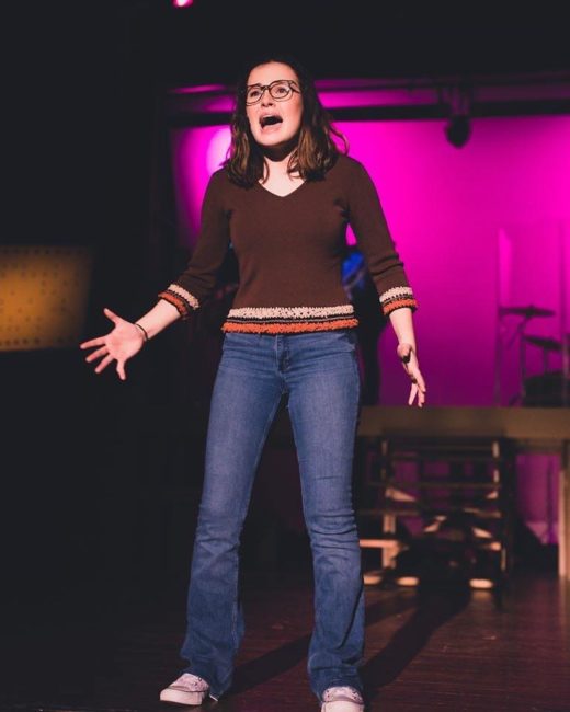 Delaney White as Holly in Loserville. Photo: Stephanie Zacharia Hatmaker