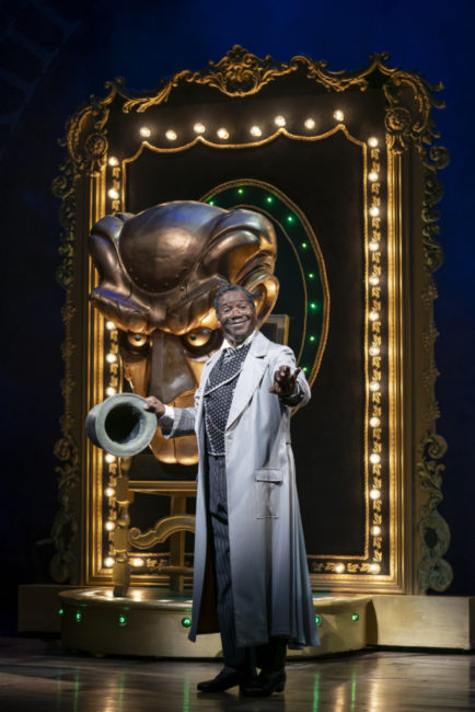 Cleavant Derricks as The Wonderful Wizard in Wicked. Photo: Joan Marcus