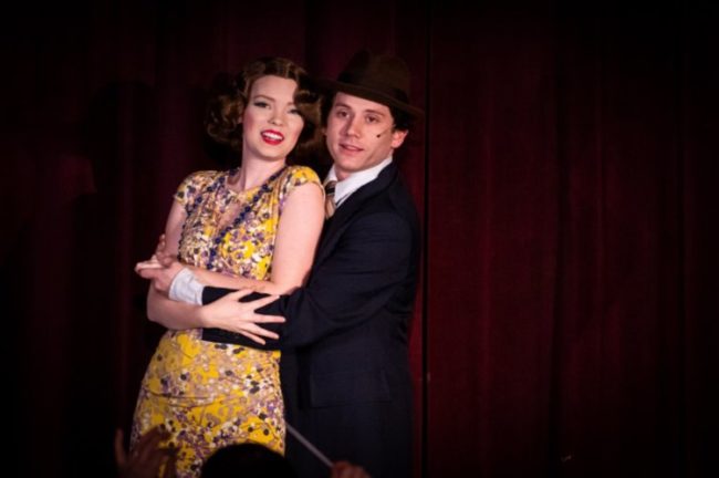 Heather Moe (left) as Dorothy Shaw and Justin Moe (right) as Henry Spofford in Gentlemen Prefer Blondes. Photo: Stasia Steuart Photography