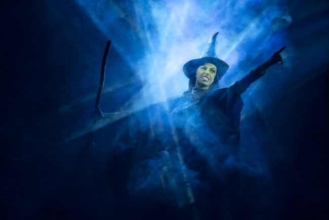 Talia Suskauer as Elphaba. Photo: Joan Marcus