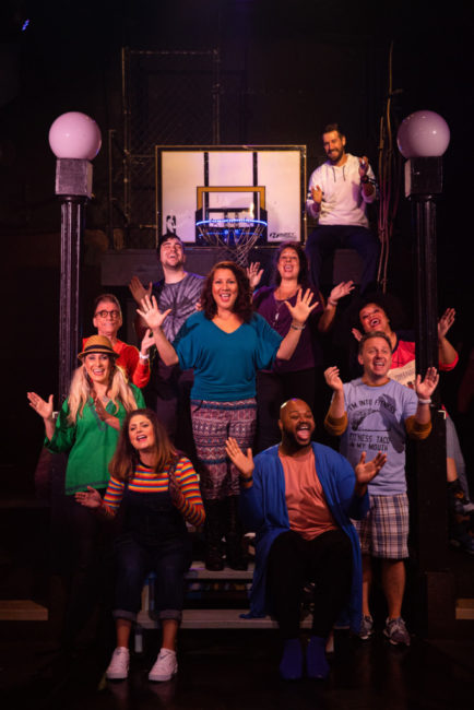 The cast of Godspell at Toby's Dinner Theatre. Jeri Tidwell Photography.