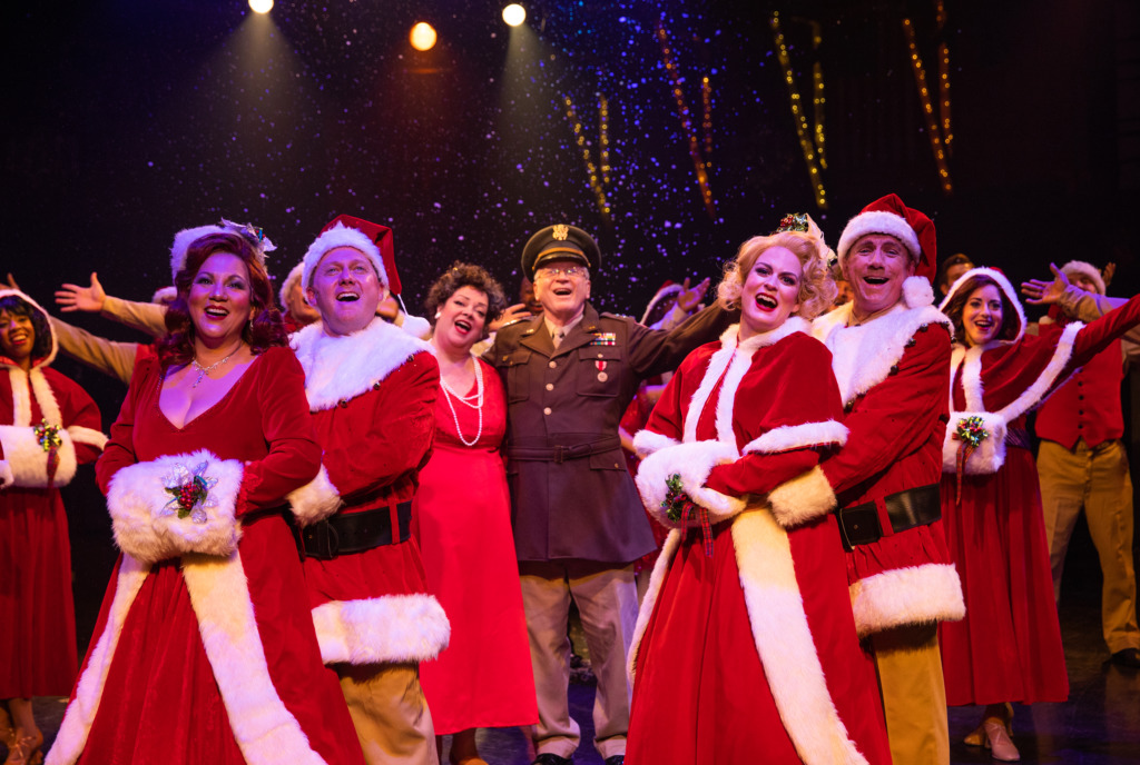 The cast of White Christmas at Toby's Dinner Theatre. Photo: Jeri Tidwell Photography