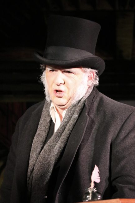 Bret Rohrer as Ebenezer Scrooge. Photo: Kathleen Swain.