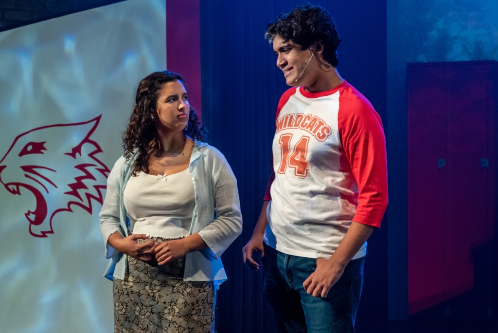 Jaiden Shaw (left) as Gabriella and Shameer Mirza (right) as Troy in High School Musical. 📸THsquared Photography