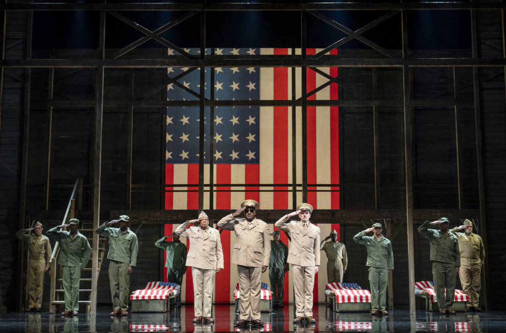 The Cast of the National Tour of A Soldiers Play 📷 Joan Marcus