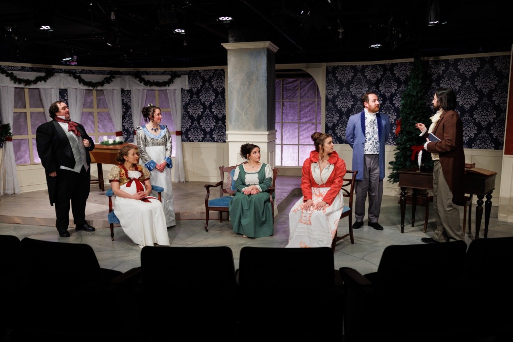 Miss Bennet Christmas At Pemberley at Maryland Ensemble Theatre. 📷Meech Creative LLC