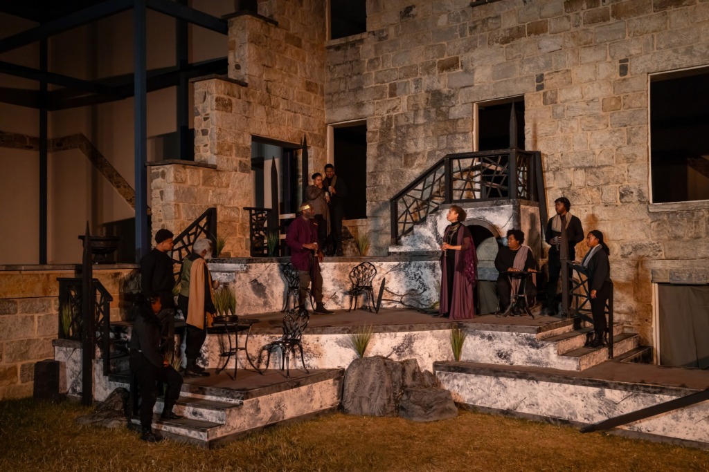 Chesapeake Shakespeare Company's Black Classical Acting Ensemble performing Macbeth at the PFI Historical Park. Summer 2023. 📷 Kiirstn Pagan Photography