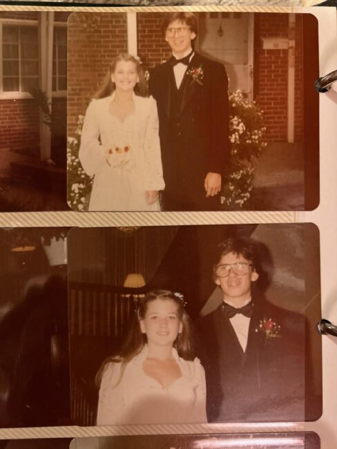 Darren McDonnell at senior Prom in the 70's.