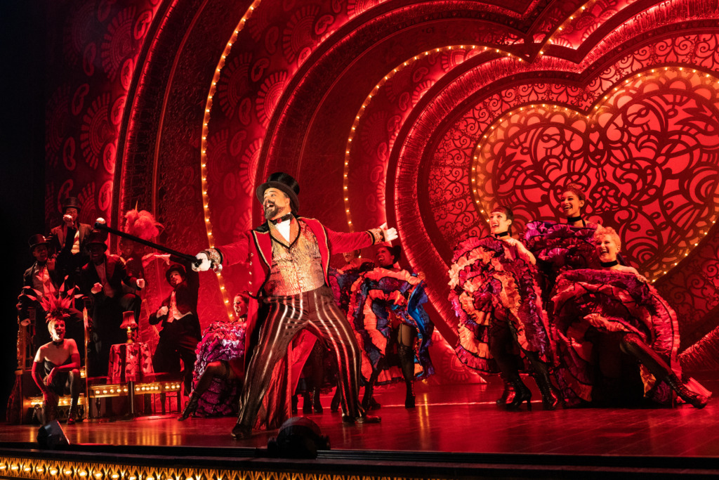 Austin Durant and the cast of the North American Tour of Moulin Rouge! 📷Matthew Murphy for MurphyMade