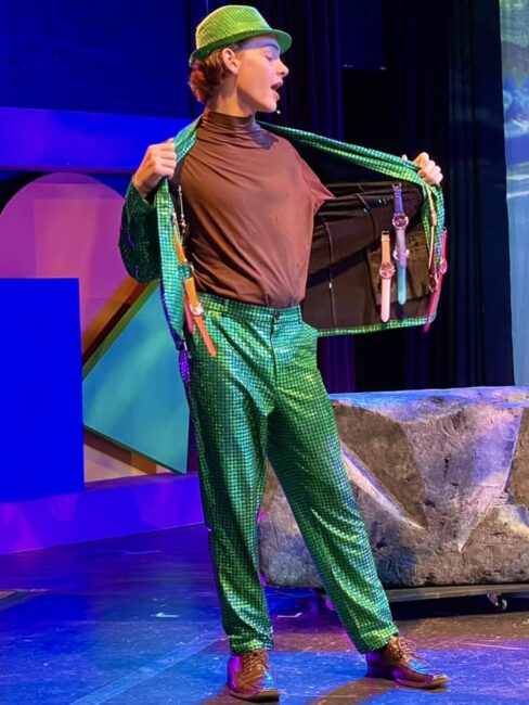 Teagle Walker as Mr. Crocodile  in Neverland at Children's Playhouse of Maryland