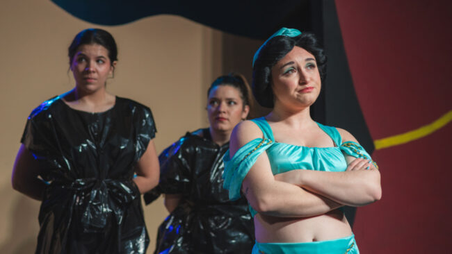 Natalie Giovan (right) as Princess and the ensemble of Twisted 📷 Matthew Peterson