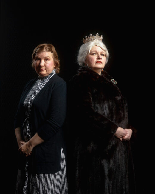 Kelly Rardon (left) as Greta Ohlsson and Ruta Douglas Smith (right) as Princess Dragomiroff in Murder On The Orient Express