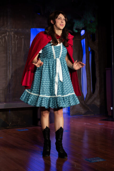 Natalie Beller as Little Red Ridinghood in Into The Woods at Woodbrook Players 📷  Justin Camejo