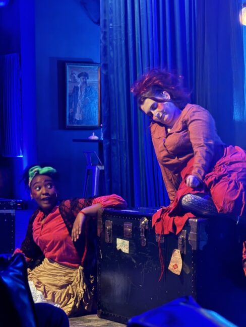JacQuan Knox (left) as Elisabeth and Brooke Donald (right) as Catherine in Whitechapel: A New Musical at Stillpointe Theatre 📷 Danielle Robinette