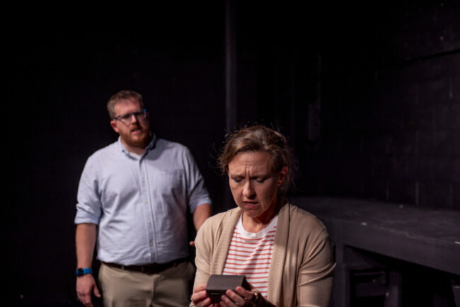 Matthew Peterson (left) as Dan and Erin Smith (right) as Diana Next To Normal at Street Lamp Community Theatre 📷SLCT