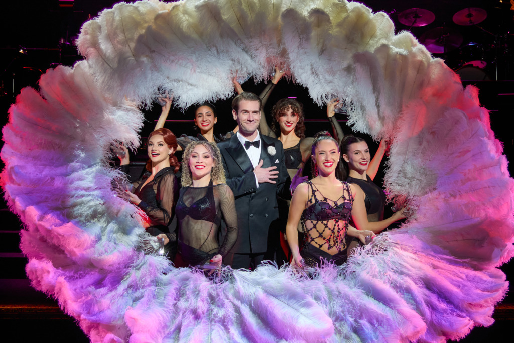 Connor Sullivan (center) as Billy Flynn and the company of The National tour of Chicago 📷 Jeremy Daniel