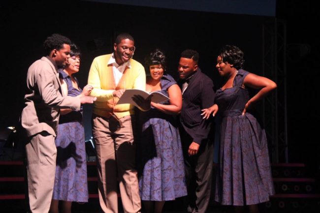 C.J. Faulk as Jimmy "James Thunder" Ealy in Dreamgirls at Tantallon Community Players