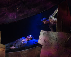 Evan Casey (left) as Floyd Collins and John Sygar (right) as Homer in Floyd Collins at 1st Stage
