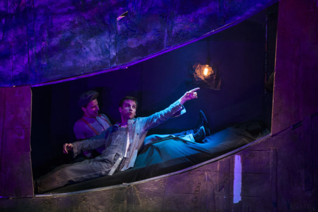 John Sygar (left) as Homer and Evan Casey (right) as Floyd Collins in Floyd Collins at 1st Stage