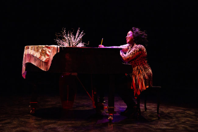 Ashley Johnson-Moore as Rachel Marron in The Bodyguard. Photo: Jeri Tidwell