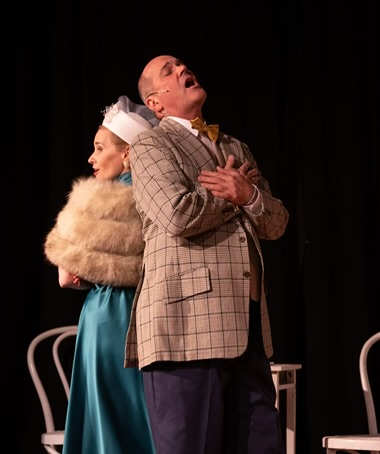 Sharen Becker (left) as Elsa and Bill Bisbee (right) as Max. ???? Kevin A. Clasing