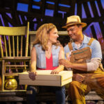 Danielle Wade (left) as Maizy and Erick Pinnick (right) as Grandpa in the first National Tour of Shucked 📷 Matthew Murphy