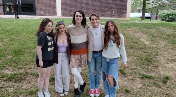 (L to R) Graduating Seniors of Children's Playhouse of Maryland's Rent- Callie Fey, Bella Comotto, Xander Bell, Callum Howard, and Amelia Grace Watts