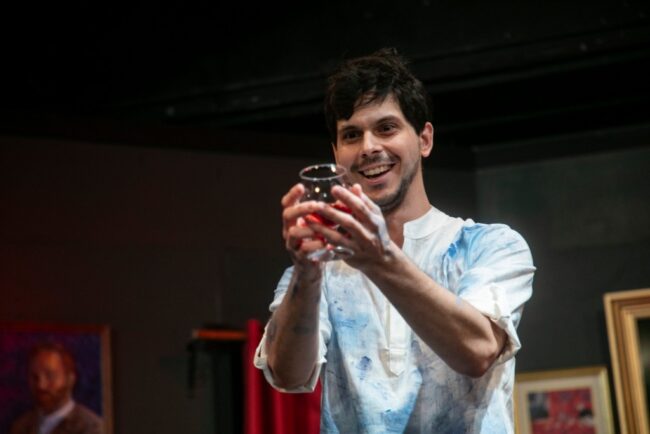 Adrian Bagaric as Picasso in Picasso at the Lapine Agile at Vagabond Players 📷 Shealyn Jae Photography
