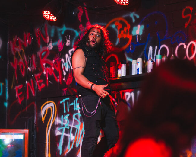 Eric Bray as St. Jimmy in American Idiot at Street Lamp Community Theatre 📷 Matthew Peterson