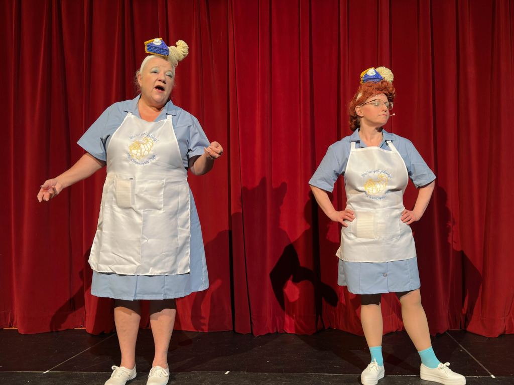 Anita Spicer Lane (left) as Melba and Sam David (right) as Fritzi in 70, Girls, 70 at The Salem Players 📷 Guy Davis