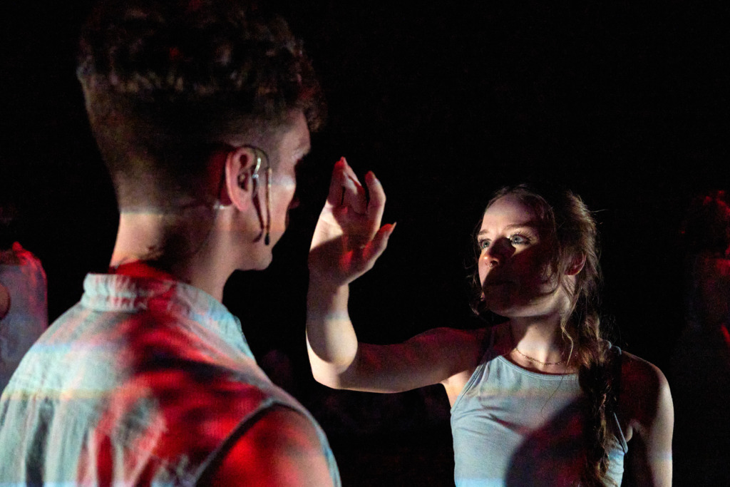 Parker Matthews (left) and Hailey Withrow (right) in Vesper at The Voxel 📷 Chris Ashworth